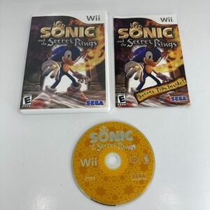 Sonic and the Secret Rings (Nintendo Wii, 2007) w/ Manual Complete CIB - TESTED